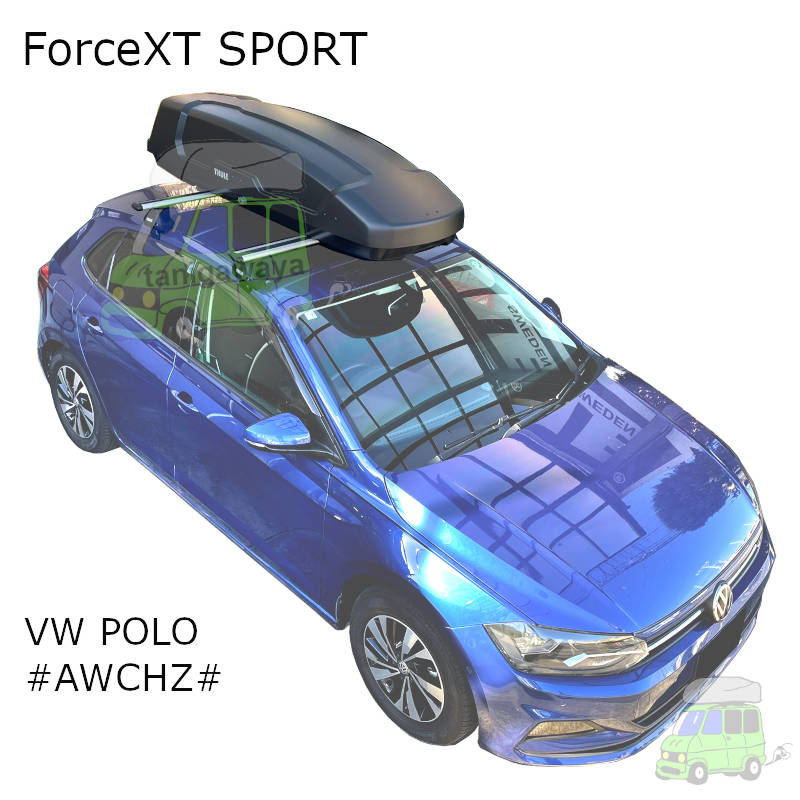 有限会社谷川屋さいたま出張所] THULEルーフボックス ForceXT SPORTをVW ポロ #AW# THULEベースキャリアに装着事例の紹介  カーキャリアガイド【公式】